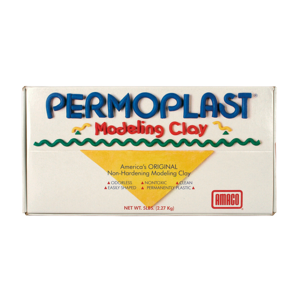 Amaco Permoplast Modeling Clay, Cream, 5 lbs. 90078F